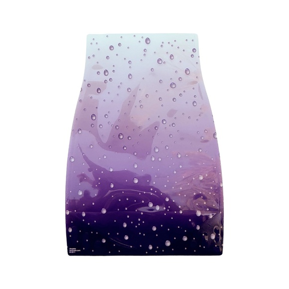 Reva Expanding Flower Vase Droplets Design Purple NWT - Picture 2 of 5